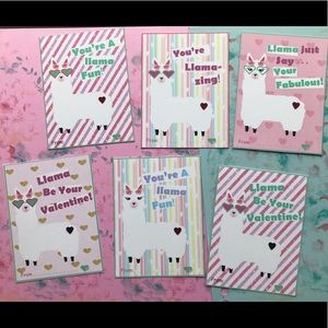 Llama Valentine’s Cards